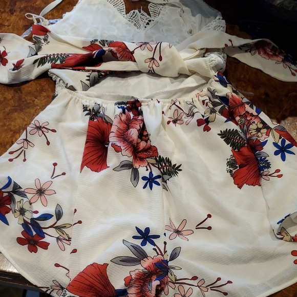 SHEIN White Floral Lace Jumpsuit - Picture 6 of 9